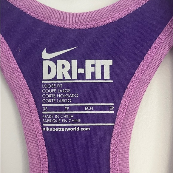 Nike Women's Lavender Dri-FIT Tank Top Size XS - Picture 2 of 4